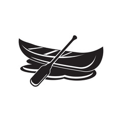 Canoe symbol logo icon, vector illustration design template