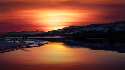 Sunset on Lake McDonald, Glacier National Park, Montana