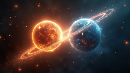 Obraz premium Opposing Yet Complementary Forces