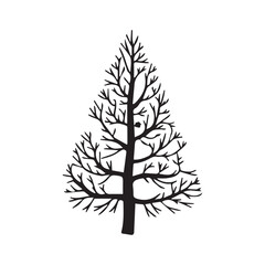 Obraz premium Christmas tree watercolor isolated on a white backdrop. Set of foliage. Christmas Pine Tree Watercolor Vector Illustration