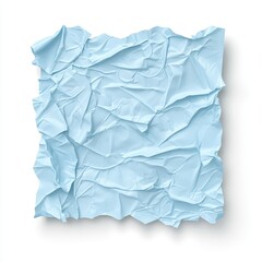 Obraz premium A crushed plastic water pouch with deep folds, twisted edges, and a torn spout, isolated on a clean white background for a recycling narrative, Photorealistic