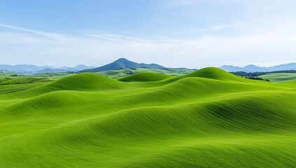 Obraz premium Protect the green planet, with an abstract organic backdrop in various green hues and curves.