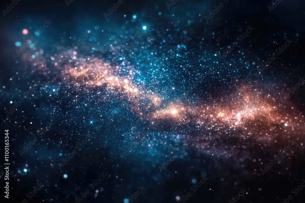 Poster a close-up view of the stars in the night sky, perfect for use in astronomy or space-related illustr