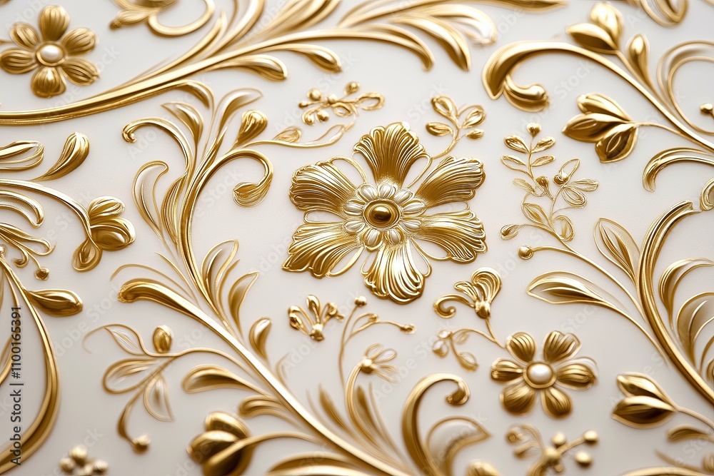 Poster Close-up of intricate traditional Mehndi patterns in a soft monochromatic style.