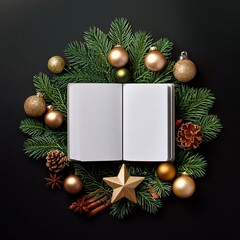 Obraz premium Christmas Background I Christmas Clipart 3D AI Image