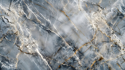 Glossy Marble Surface with Intricate Vein Patterns Highlighting Sophisticated Elegance and Tranquility