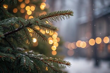christmas tree with lights