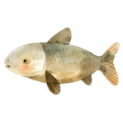 A beautifully illustrated fish showcasing vibrant colors and intricate details, perfect for nature-themed projects.