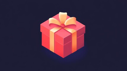 Obraz premium Giftbox icon. 3d gift icon
