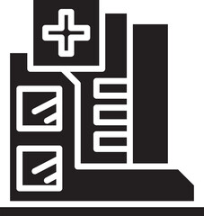 Obraz premium Hospital Building Icon 