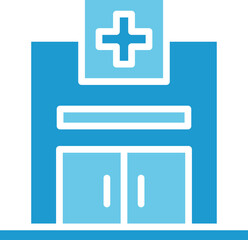 Obraz premium Hospital Icon Illustration