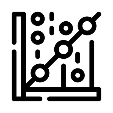 Scatter Plot line icon