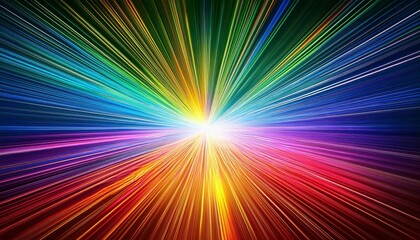 Obraz premium abstract rainbow colorful background with mystic rays of light