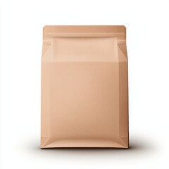 Brown Kraft Paper Bag Front View for Packaging and Branding Use
