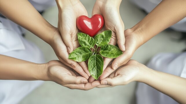 Community health initiatives and preventive care, Symbolizing public wellness, photography style