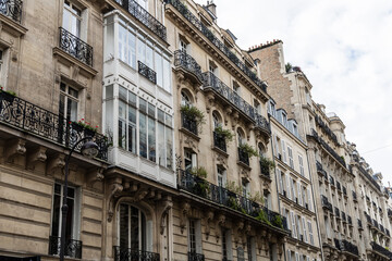 Old and expensive residential building in the city center of Paris, France