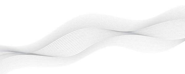 Fototapeta premium Abstract curved wavy line, smooth stripe.