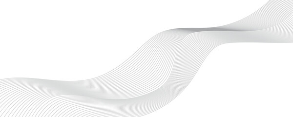 Fototapeta premium Abstract curved wavy line, smooth stripe.