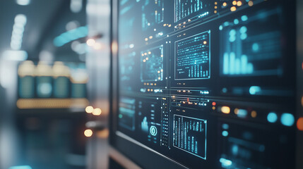 Obraz premium AI Security Panel in Las Vegas Casino Command Center