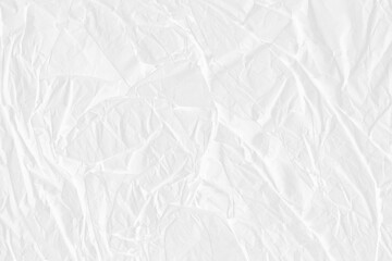 Obraz premium White Crumpled Paper Texture Background: Abstract Recycle, Old Paper Surface, Craft Paper, Grey Vintage Page, Grunge Vignette, Creased and Wrinkled Designs 