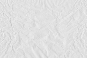 Obraz premium White Crumpled Paper Texture Background: Abstract Recycle, Old Paper Surface, Craft Paper, Grey Vintage Page, Grunge Vignette, Creased and Wrinkled Designs 
