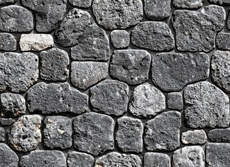Obraz premium seamless of texture of the stone wall for background , isolated on white background, , copy space, copy space for text,