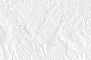 Obraz premium White Crumpled Paper Texture Background: Abstract Recycle, Old Paper Surface, Craft Paper, Grey Vintage Page, Grunge Vignette, Creased and Wrinkled Designs 