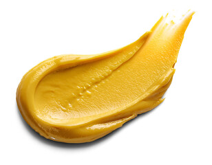 Close-up mustard stain