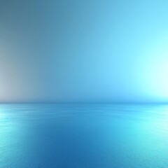 Obraz premium Soft Gradients of Azure Calmness Reflect Over a Tranquil Ocean, Creating an Ethereal Atmosphere at Dusk, Where Serenity Meets the Horizon's Embrace