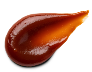 Bbq sauce stain isolated