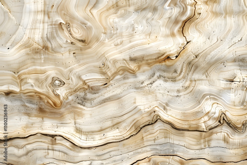 Poster abstract natural stone surface with swirling beige and cream patterns, perfect for elegant backgroun
