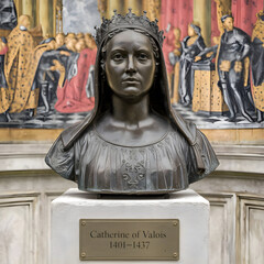 Catherine of Valois: Bronze Tribute to a Medieval Queen
