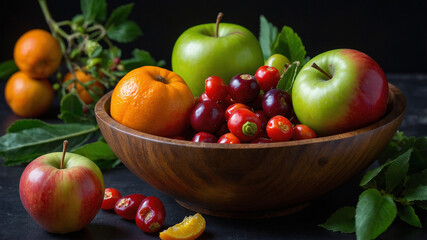 MixedFruitPhotography, BerryAndAppleImages, FreshFruitCompositions, VibrantFruitPhotography
