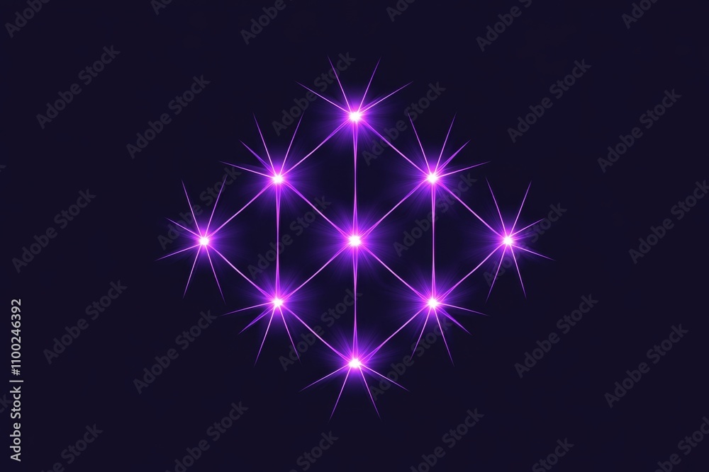 Poster A flat design showing an X-Y axis grid with a glowing point at the intersection