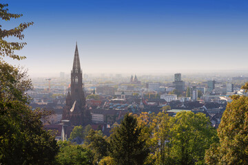 Fototapeta premium Blick über Freiburg