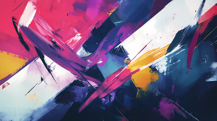 abstract chaotic expressionism