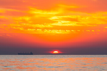 sunrise under odessa coast