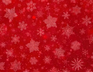 red snowflake holiday design for seasonal decorations