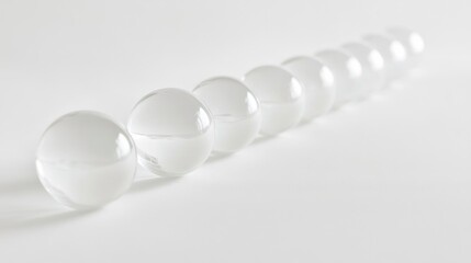 Conceptual representation of fairness with a series of evenly spaced, translucent prisms casting uniform light across a minimalist scene, Photo of
