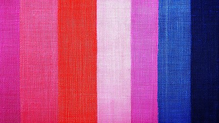 Fototapeta premium Vibrant color swatches textile studio image collection creative workspace close-up view design inspiration