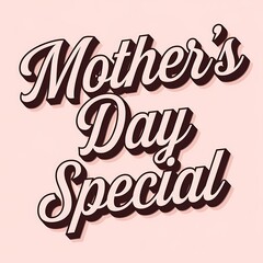 Fototapeta premium Mothers Day Special Offer Announcement Design