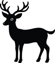 Obraz premium Christmas Deer Vector