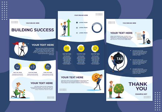 Modern Business Growth and Finance Infographic Presentation Template