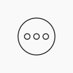 More thin line vector icon.