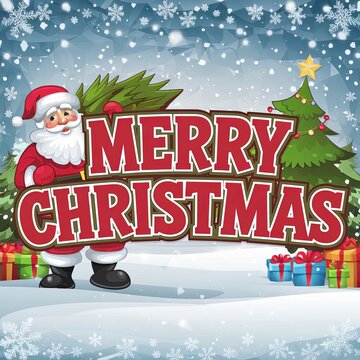 Vintage Christmas text.