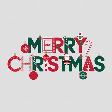 Vintage Christmas text.