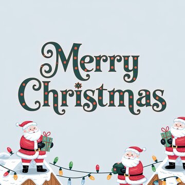 Vintage Christmas text.