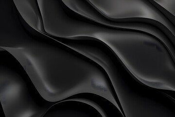 Fototapeta premium Sophisticated black background with smooth texture, creating a polished aesthetic for various design uses.