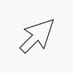 Mouse thin line vector icon.