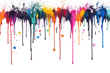 Fototapeta premium Colorful Winter Splash Art With Ink, Watercolor, And Brush Strokes: Grunge Design Featuring Snow, Ice, And Textured Patterns